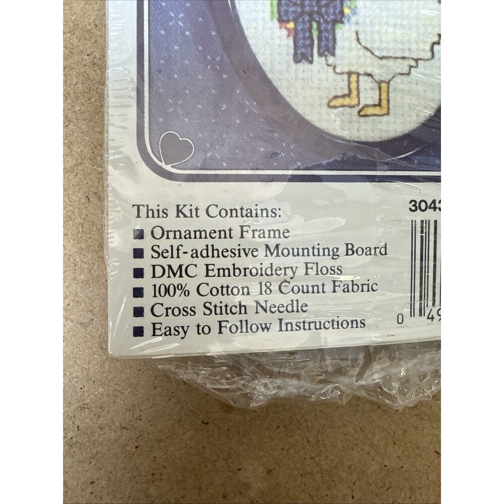 Vintage Counted Cross Stitch Kit - The New Berlin Goose w/Wreath NIP - Picture 4 of 4